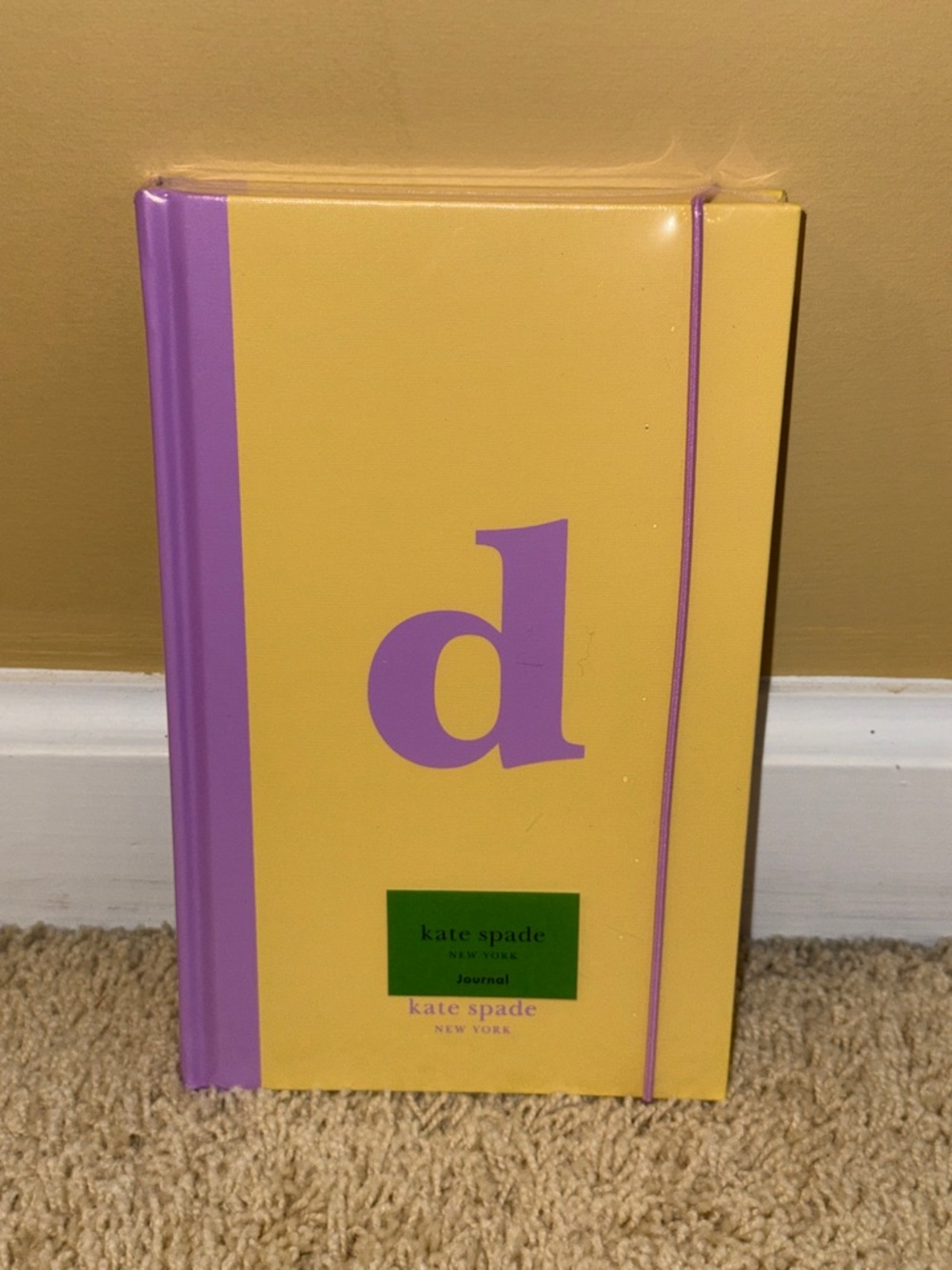 kate spade Yellow and Lavender Bookcloth Journal
